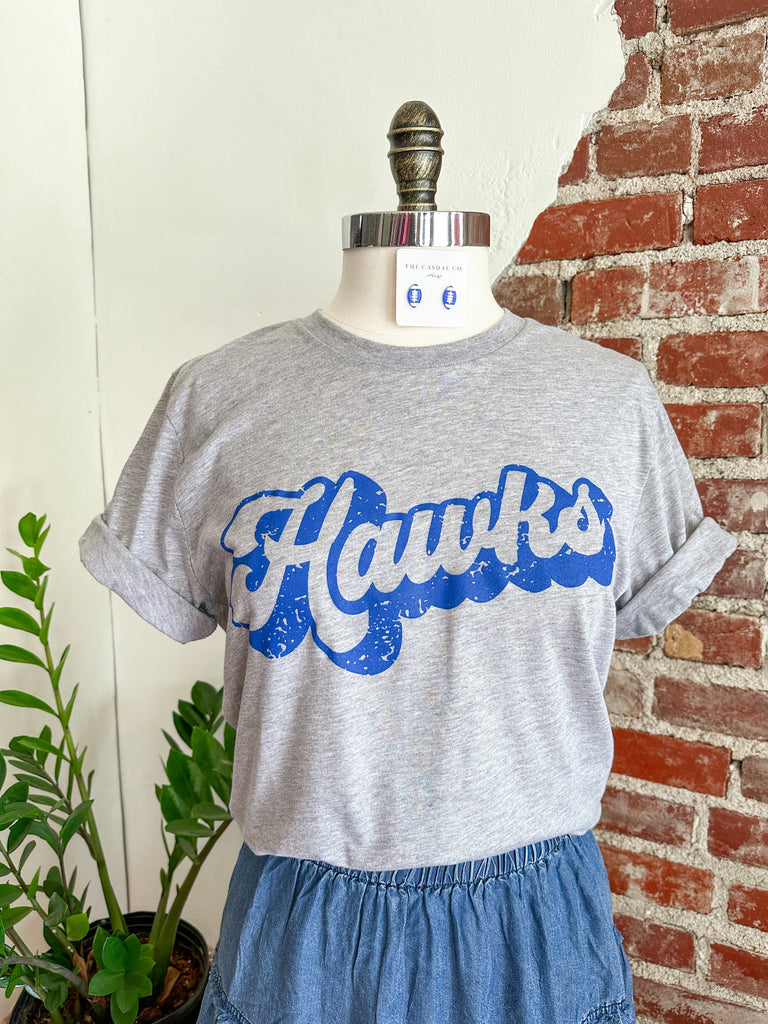 Awesome Hawks Grey T-Shirt-tshirt-Carolyn Jane's Jewelry