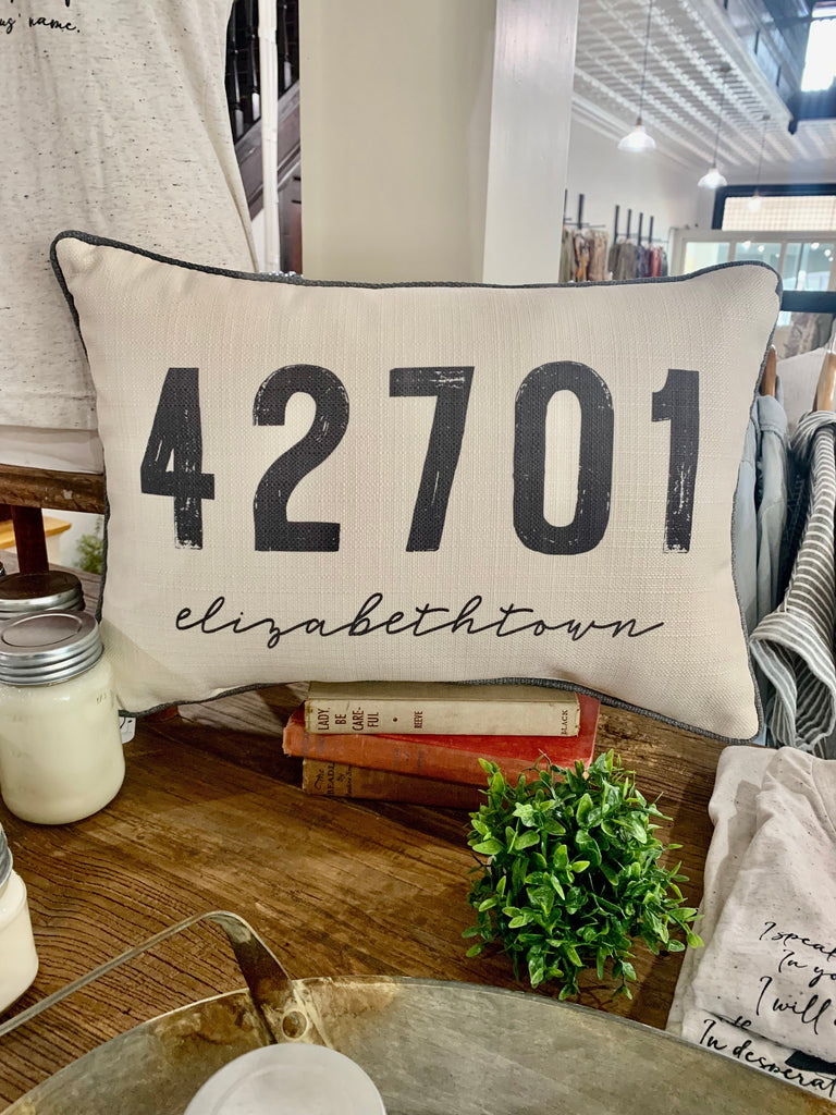 Custom Hometown Zip Code Pillows-Carolyn Jane's Jewelry