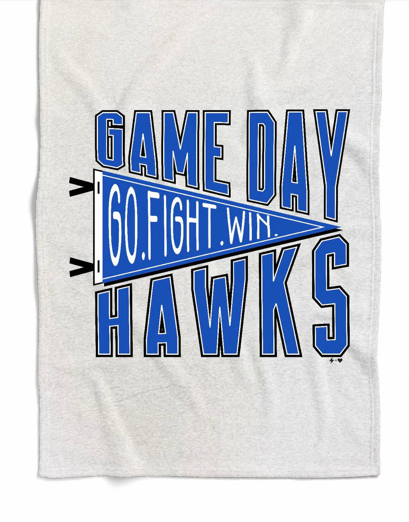 Go Fight Win Hawks Stadium Blanket-Blanket-Carolyn Jane's Jewelry