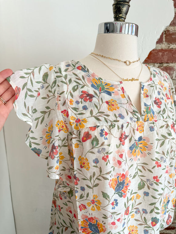 Grace Floral Blouse-Carolyn Jane's Jewelry