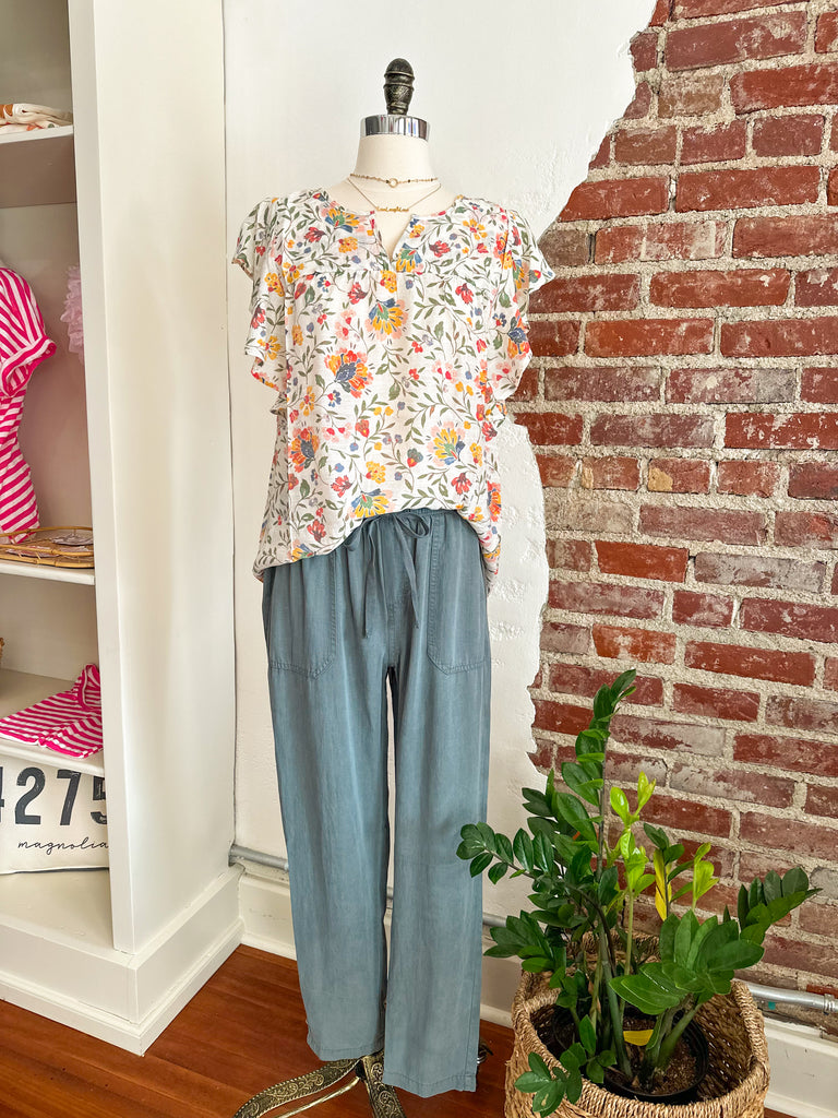Grace Floral Blouse-Carolyn Jane's Jewelry