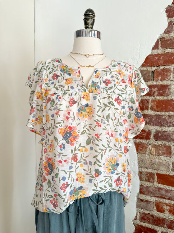 Grace Floral Blouse-Carolyn Jane's Jewelry