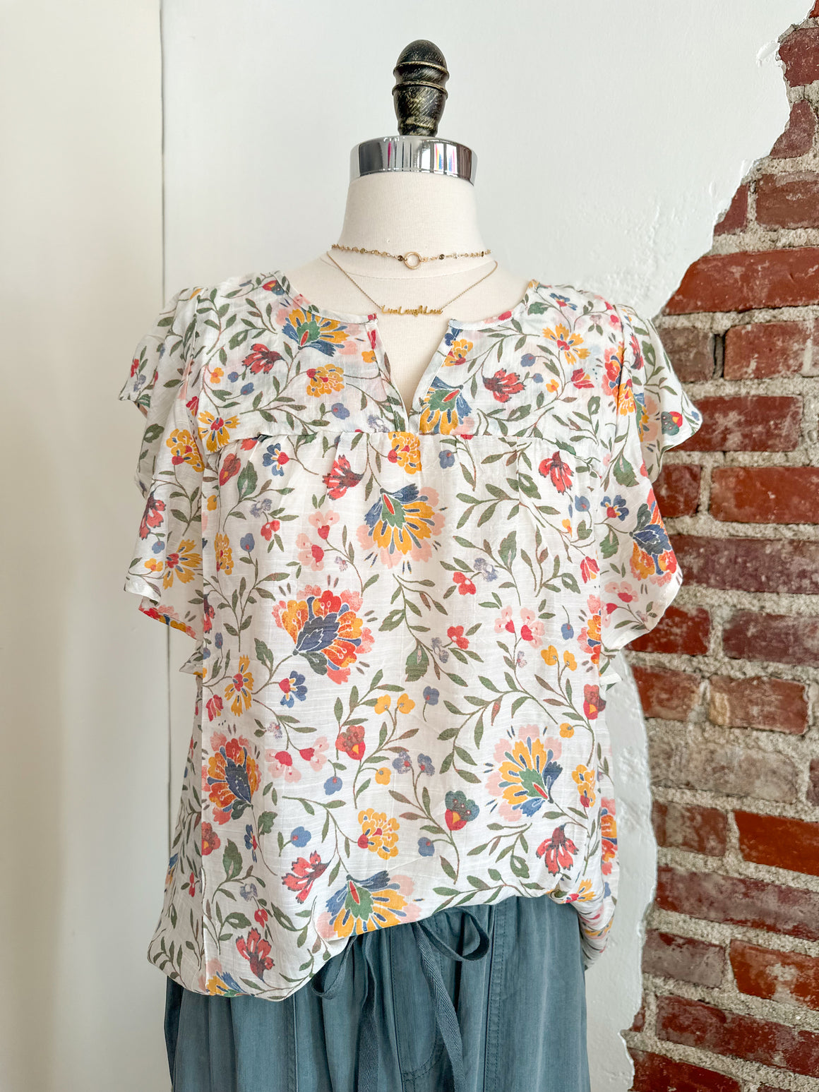 Grace Floral Blouse-Carolyn Jane's Jewelry
