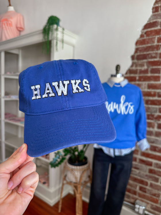 Hawk Gameday Hat - Royal-Hat-Carolyn Jane's Jewelry