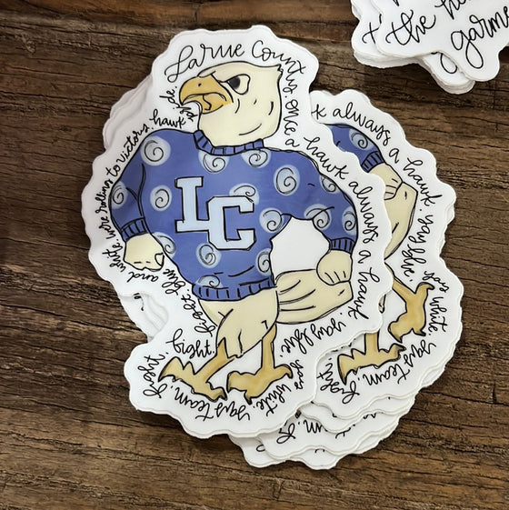 Larue county Hawk Vinyl Sticker-Carolyn Jane's Jewelry