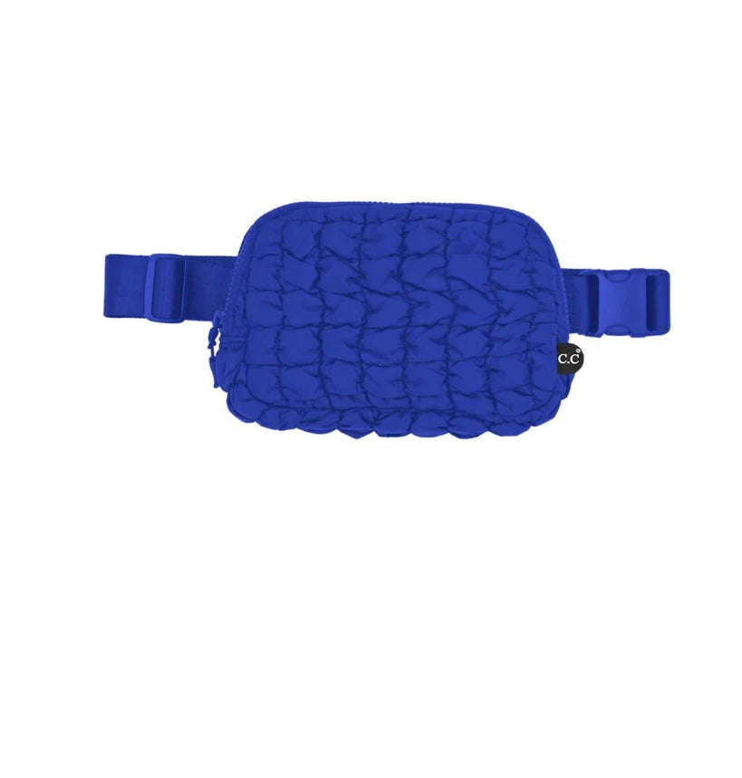 On the Go Puff Quilted Belt Sling Bag-sling bag-Carolyn Jane's Jewelry