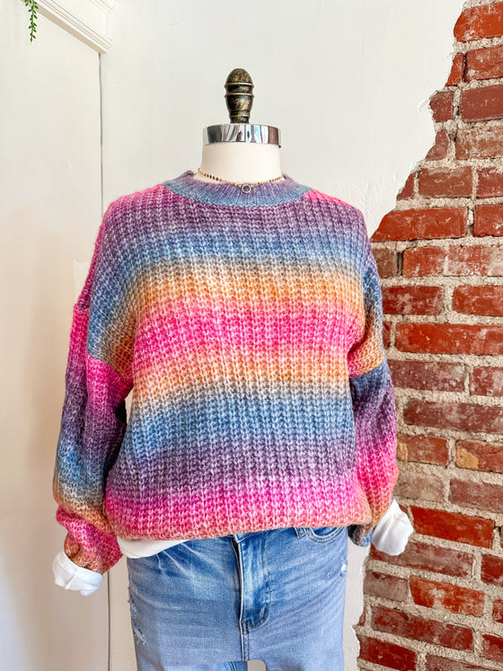 The Shelby Multi Knit Sweater-Carolyn Jane's Jewelry