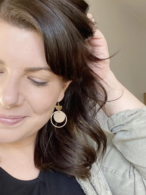 Cruiser Earrings in Grey Fleck-Carolyn Jane's Jewelry