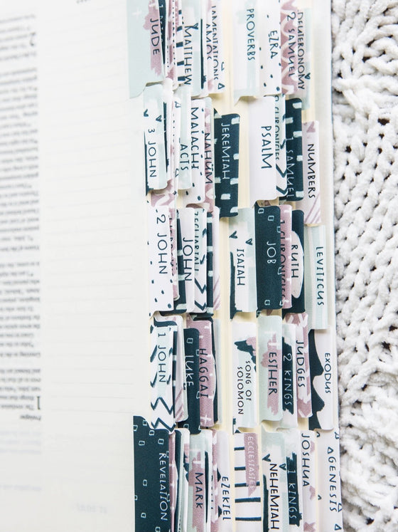 Deep Waters Bible Tabs Stickers-Carolyn Jane's Jewelry