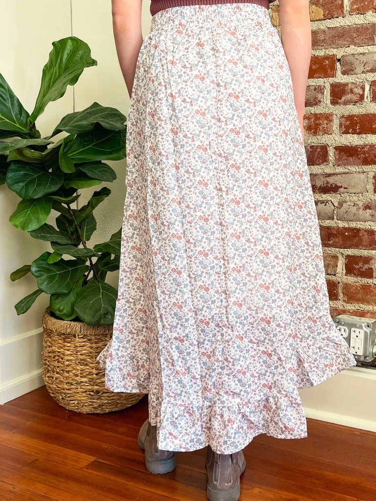 Diana Floral Midi Skirt-Carolyn Jane's Jewelry