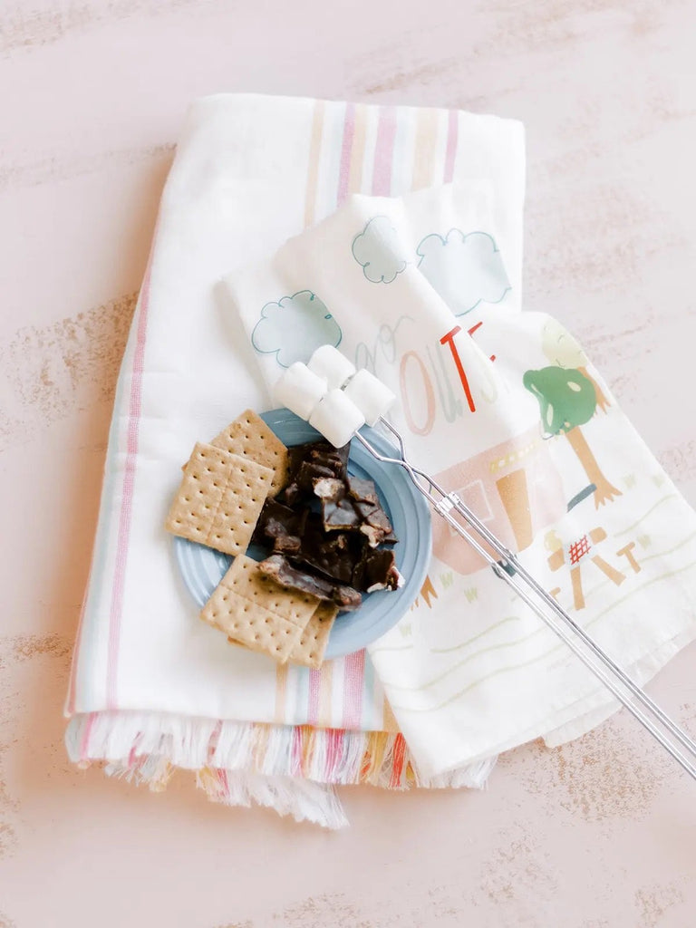 Go Outside Camper Flour Sack Kitchen Towel-Carolyn Jane's Jewelry