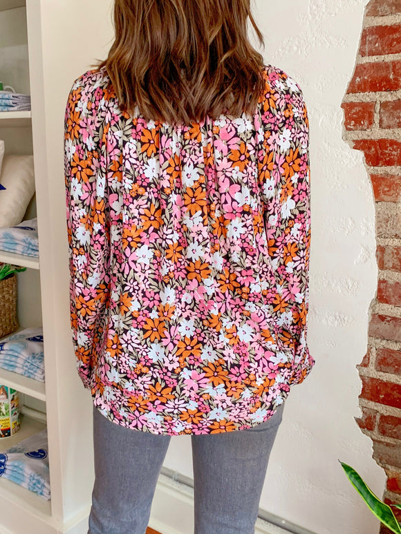 Jane Floral Blouse-Carolyn Jane's Jewelry