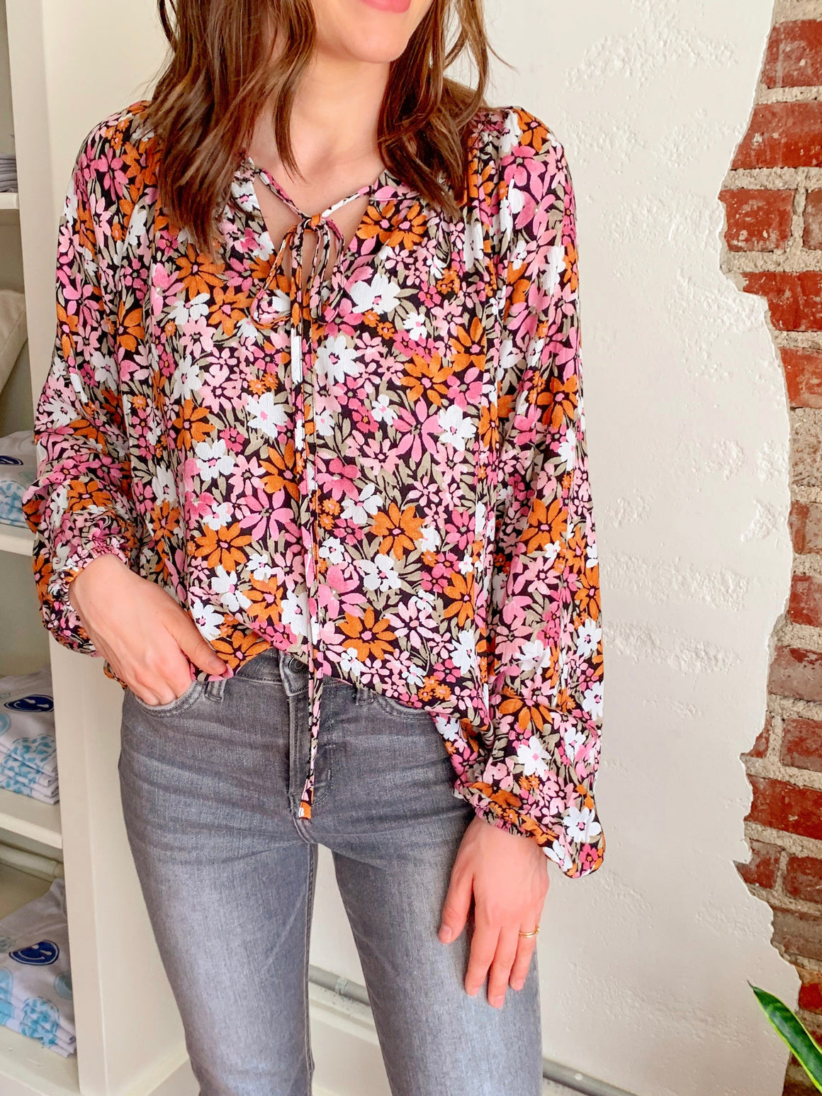 Jane Floral Blouse-Carolyn Jane's Jewelry