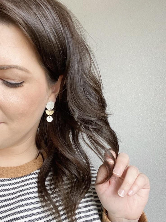 Jango Studs in Cappuccino-Carolyn Jane's Jewelry