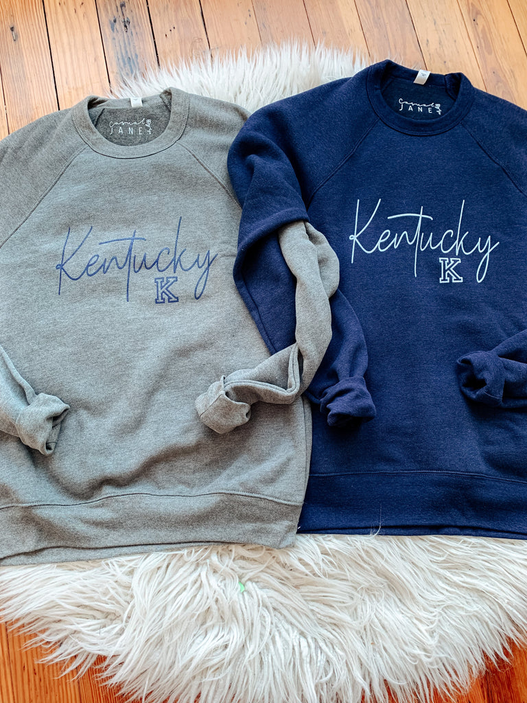 Kentucky Script Sweatshirt-Sweatshirt-Carolyn Jane's Jewelry