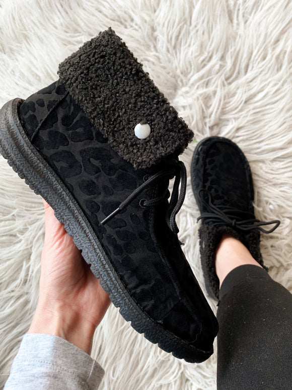Leopard Gypsy Jazz Booties in Black-Carolyn Jane's Jewelry
