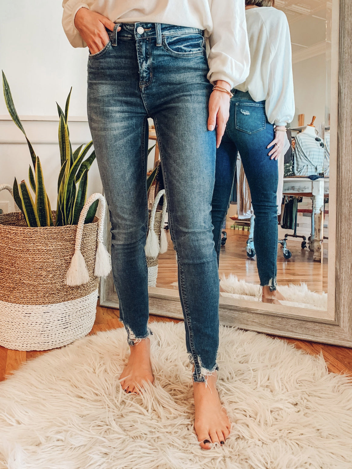 Marcie Bella High Rise Skinny Jean-Jeans-Carolyn Jane's Jewelry