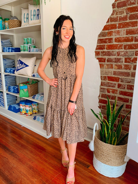 Riley Animal Print Midi Dress-Dresses-Carolyn Jane's Jewelry