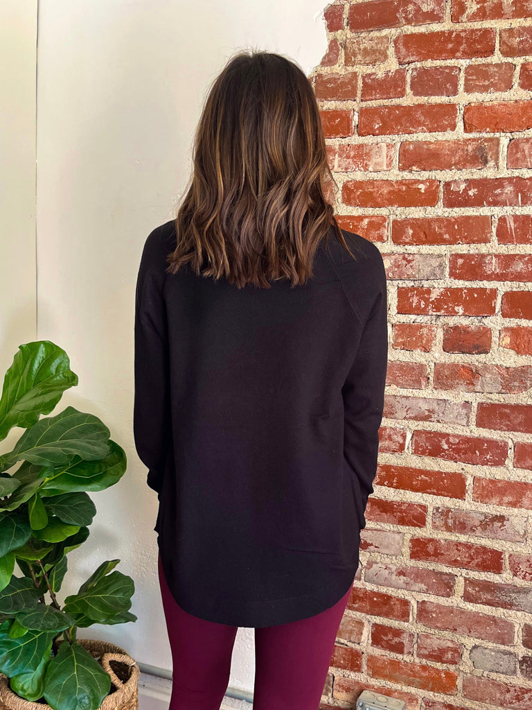 The Jess Knit Top in Black-Top-Carolyn Jane's Jewelry