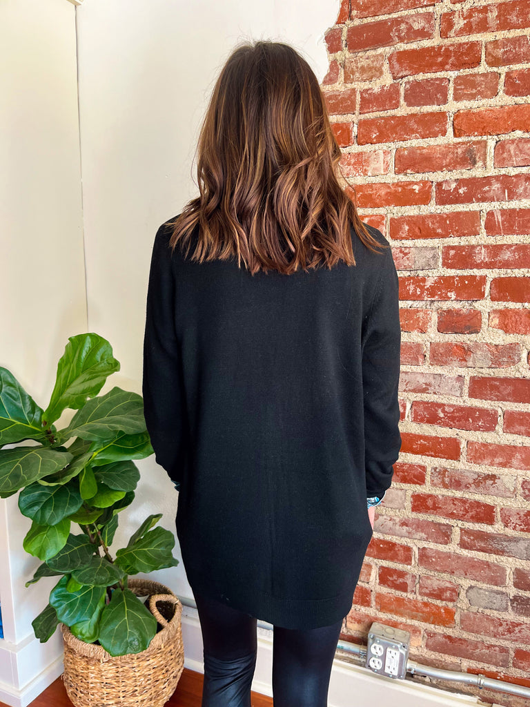 The Little Black Button Cardigan-Cardigan-Carolyn Jane's Jewelry