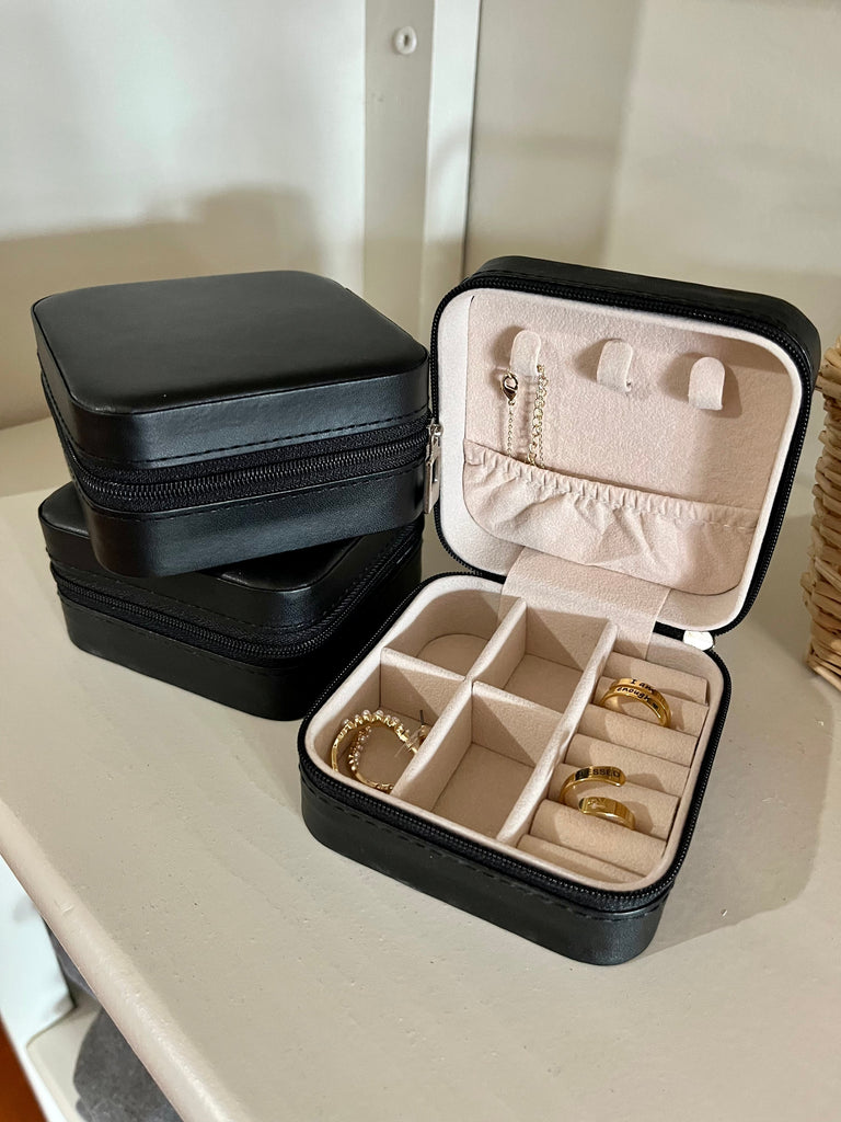 Travel Jewelry Case - Black-Carolyn Jane's Jewelry