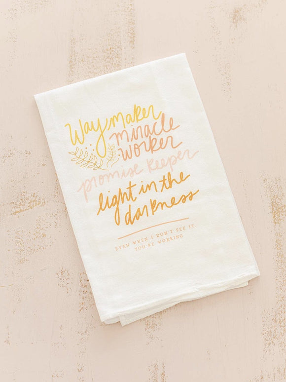 Waymaker Tea Towel-Carolyn Jane's Jewelry