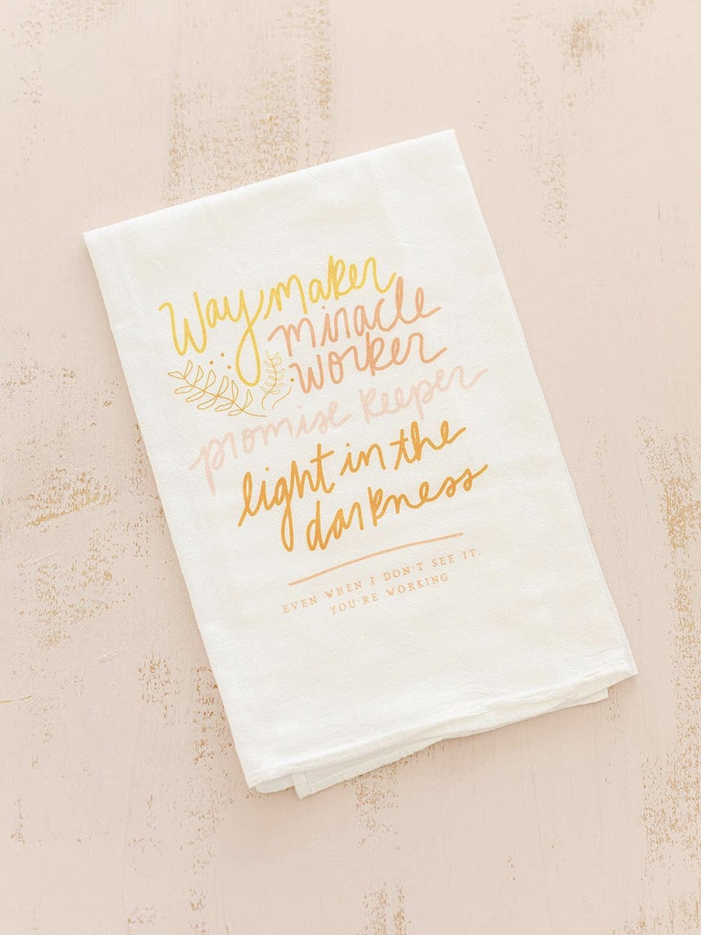 Waymaker Tea Towel-Carolyn Jane's Jewelry