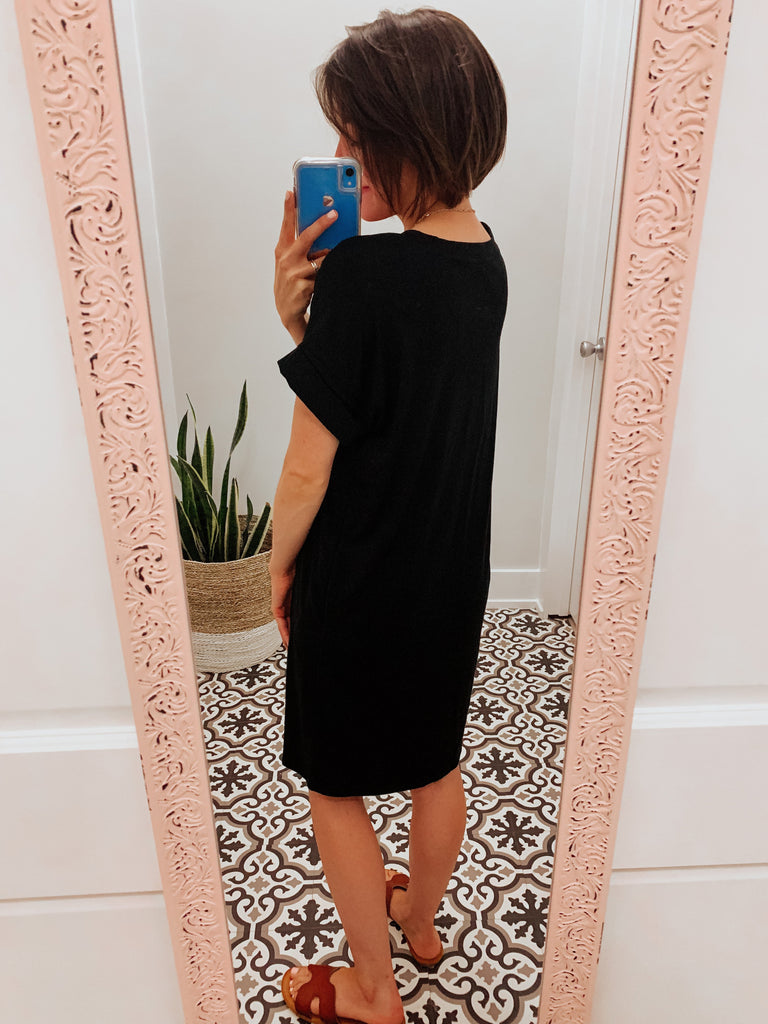 Your Everyday Basic Dress in Black-Carolyn Jane's Jewelry