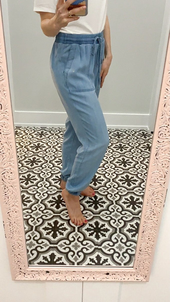 Denim Comfy Pants-Carolyn Jane's Jewelry