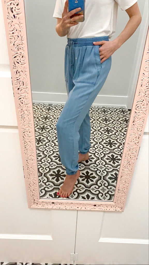Denim Comfy Pants-Carolyn Jane's Jewelry