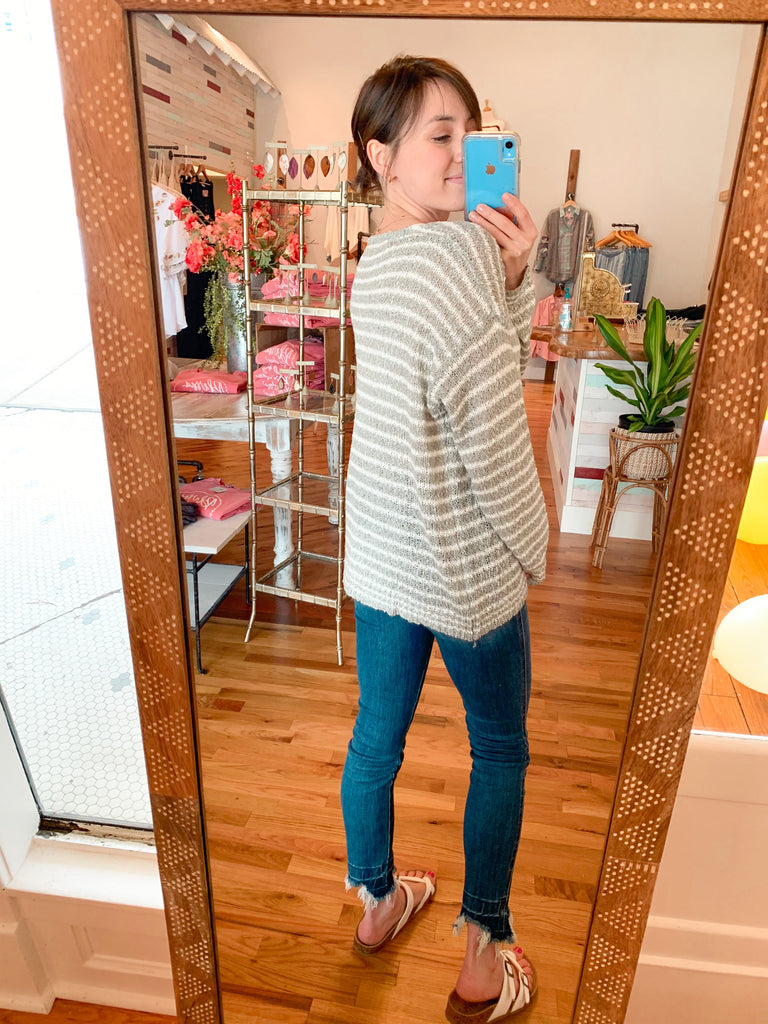 Feels Like Home Striped Spring Knit-Carolyn Jane's Jewelry