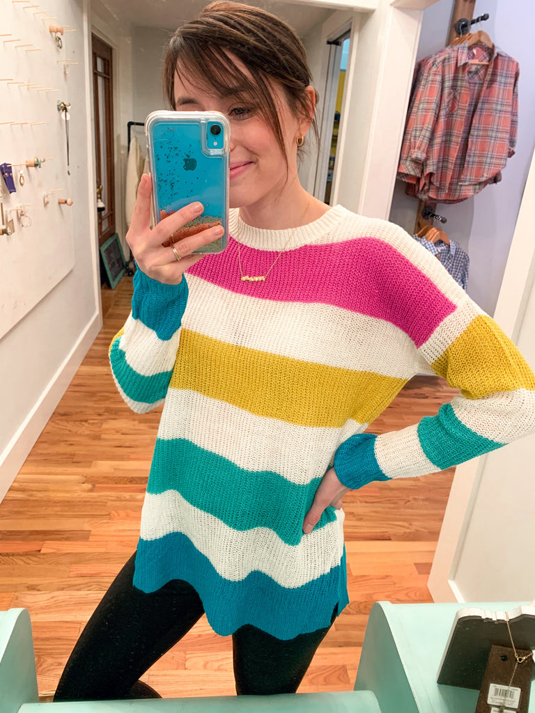 Happy Vibes Spring Knit-Carolyn Jane's Jewelry