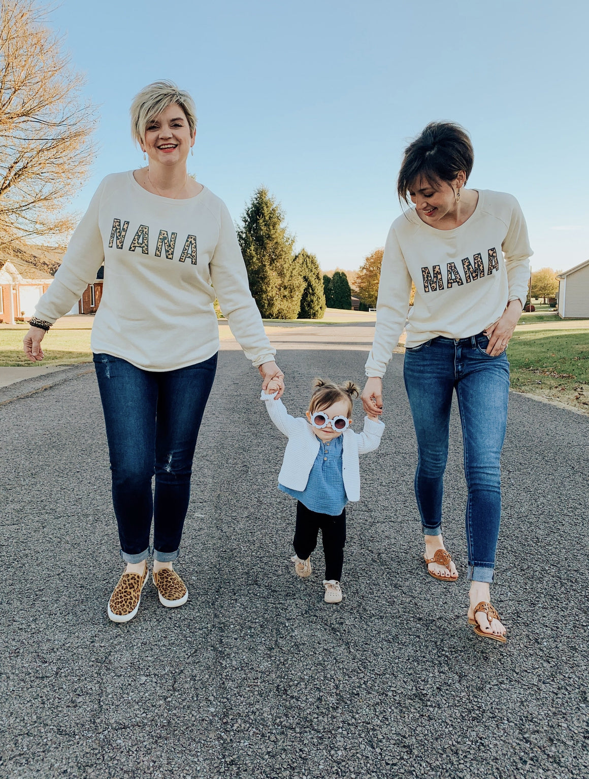 Love Letters | Custom Name Leopard Sweatshirt-Carolyn Jane's Jewelry