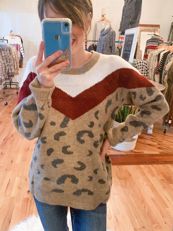 The Holiday Chevron Sweater-Carolyn Jane's Jewelry